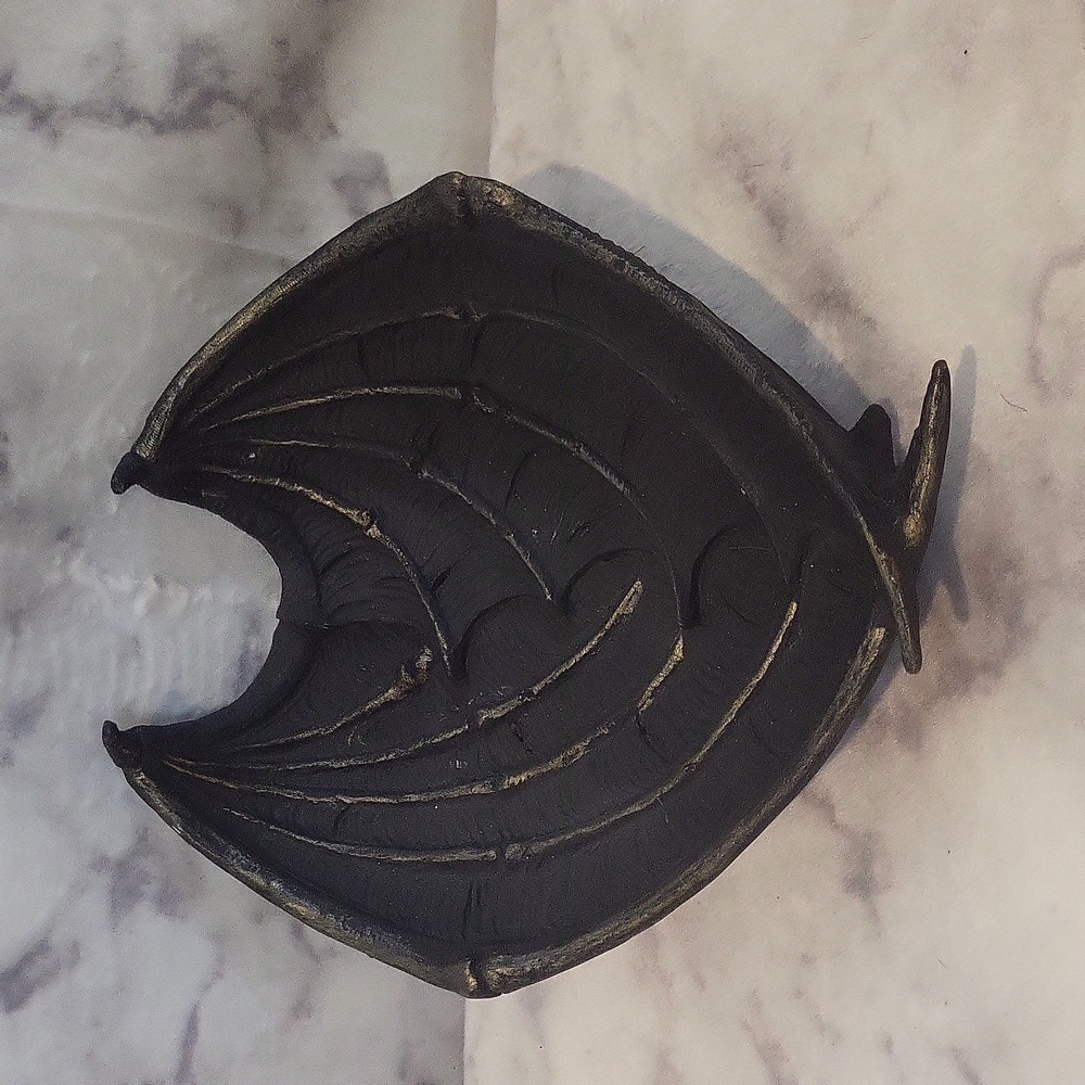 Black Bat Wing Trinket Dish